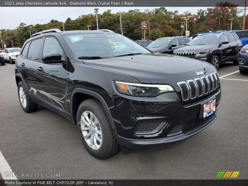 Diamond Black Crystal Pearl / Black 2021 Jeep Cherokee Latitude 4x4