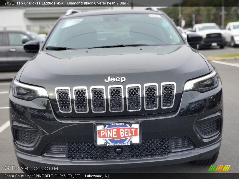 Diamond Black Crystal Pearl / Black 2021 Jeep Cherokee Latitude 4x4
