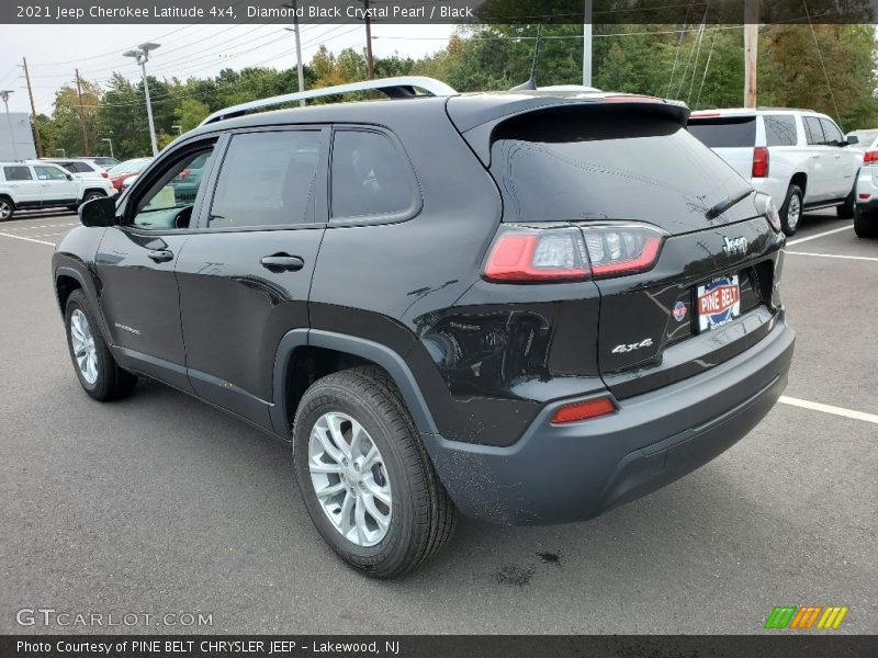 Diamond Black Crystal Pearl / Black 2021 Jeep Cherokee Latitude 4x4