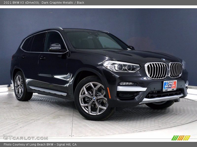 Dark Graphite Metallic / Black 2021 BMW X3 sDrive30i