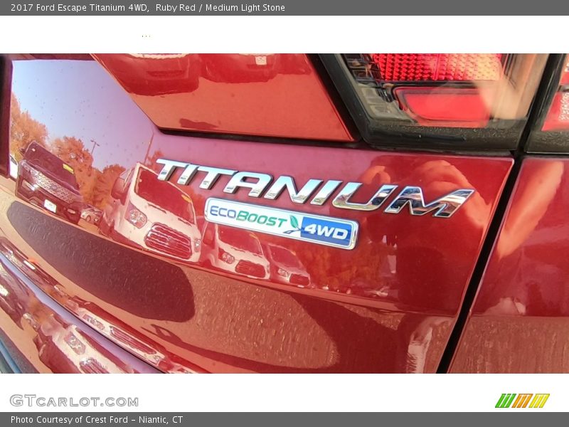 Ruby Red / Medium Light Stone 2017 Ford Escape Titanium 4WD