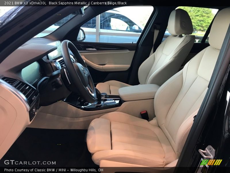 Black Sapphire Metallic / Canberra Beige/Black 2021 BMW X3 xDrive30i