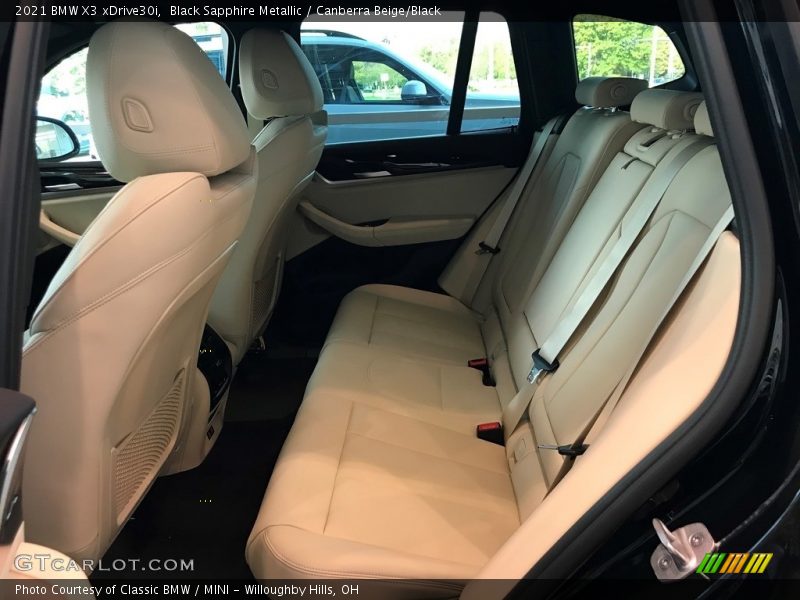 Black Sapphire Metallic / Canberra Beige/Black 2021 BMW X3 xDrive30i