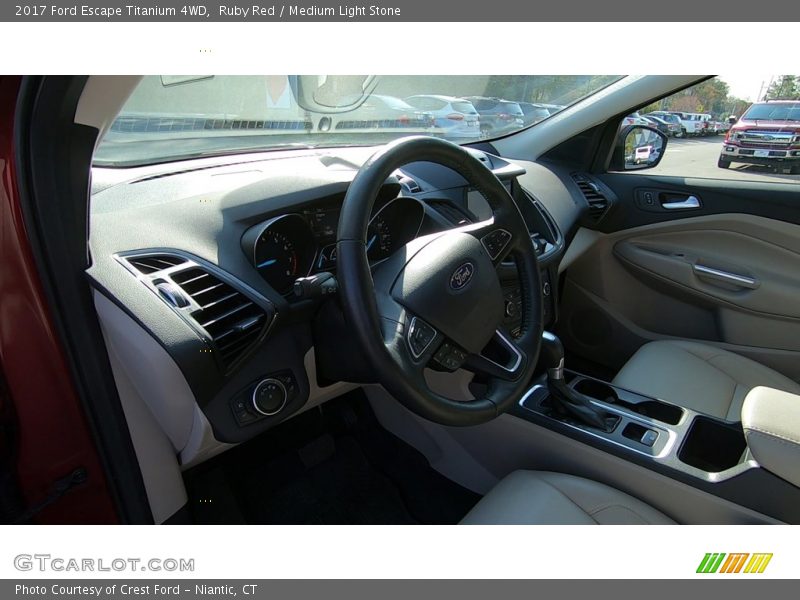 Ruby Red / Medium Light Stone 2017 Ford Escape Titanium 4WD