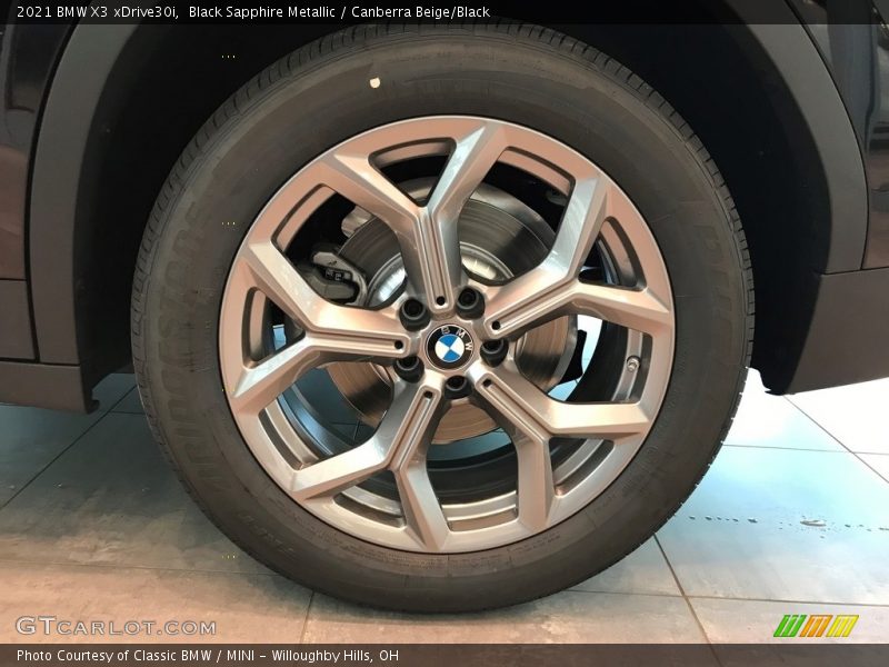 Black Sapphire Metallic / Canberra Beige/Black 2021 BMW X3 xDrive30i