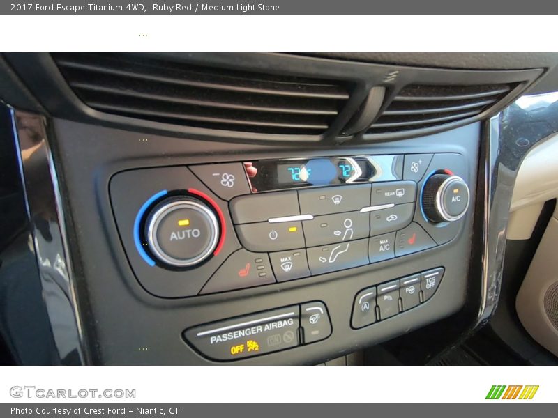 Ruby Red / Medium Light Stone 2017 Ford Escape Titanium 4WD