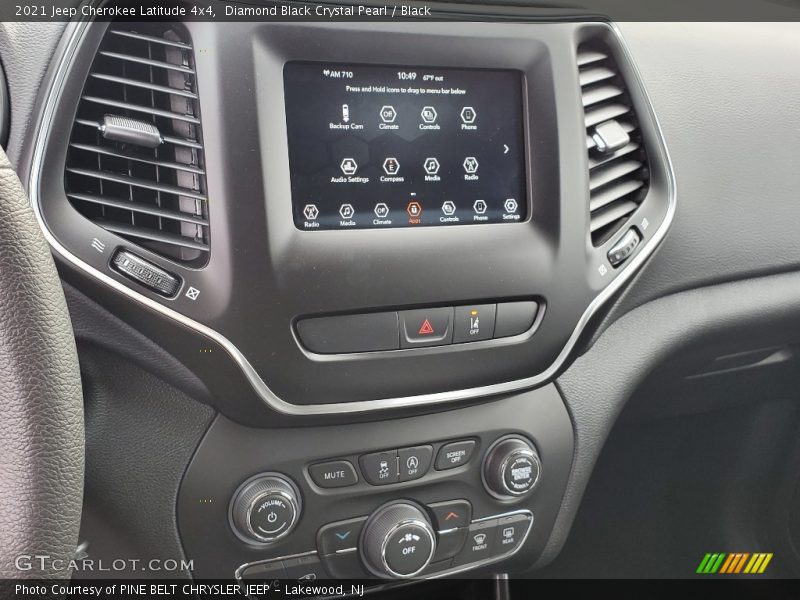 Diamond Black Crystal Pearl / Black 2021 Jeep Cherokee Latitude 4x4