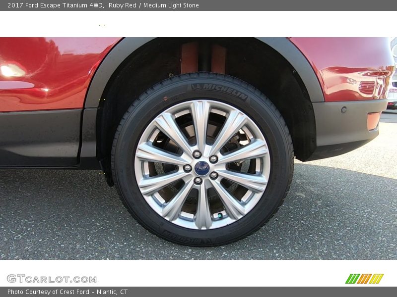 Ruby Red / Medium Light Stone 2017 Ford Escape Titanium 4WD