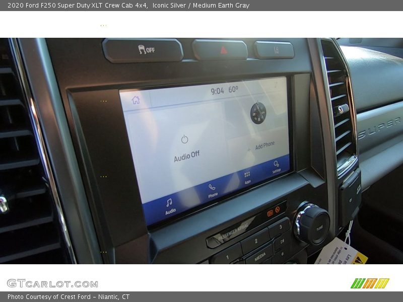 Iconic Silver / Medium Earth Gray 2020 Ford F250 Super Duty XLT Crew Cab 4x4