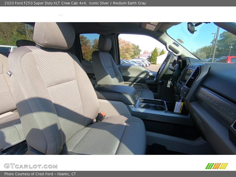 Iconic Silver / Medium Earth Gray 2020 Ford F250 Super Duty XLT Crew Cab 4x4