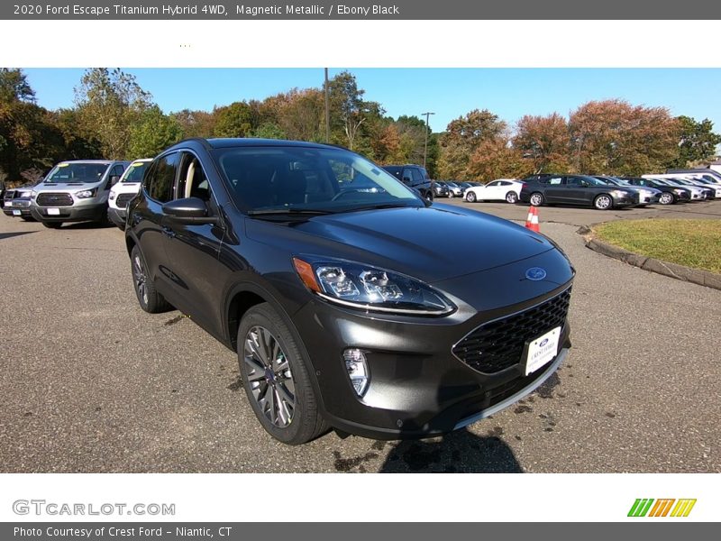 Magnetic Metallic / Ebony Black 2020 Ford Escape Titanium Hybrid 4WD