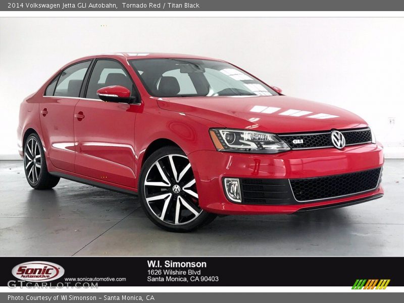 Tornado Red / Titan Black 2014 Volkswagen Jetta GLI Autobahn