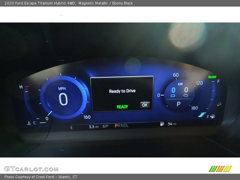 Magnetic Metallic / Ebony Black 2020 Ford Escape Titanium Hybrid 4WD