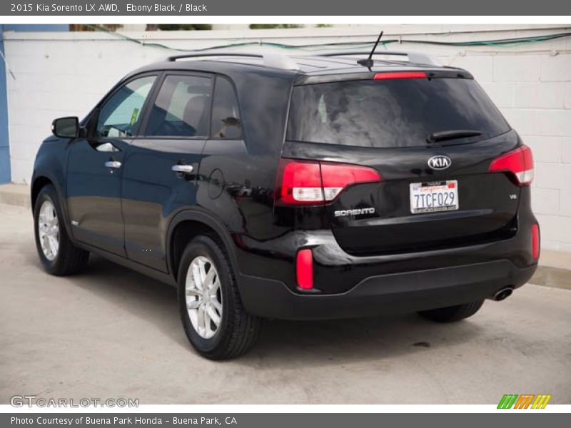 Ebony Black / Black 2015 Kia Sorento LX AWD