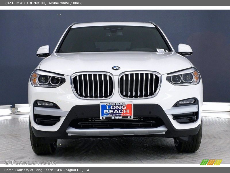 Alpine White / Black 2021 BMW X3 sDrive30i