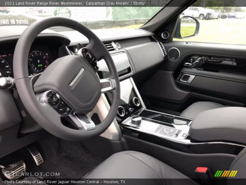 Front Seat of 2021 Range Rover Westminster