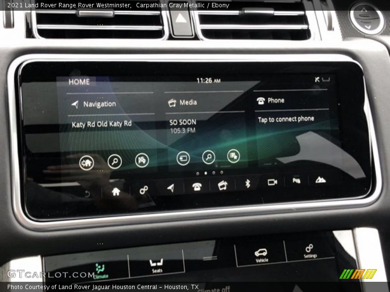 Controls of 2021 Range Rover Westminster