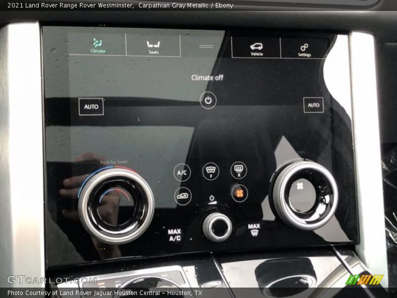 Controls of 2021 Range Rover Westminster