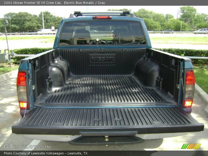 Electric Blue Metallic / Gray 2001 Nissan Frontier SE V6 Crew Cab