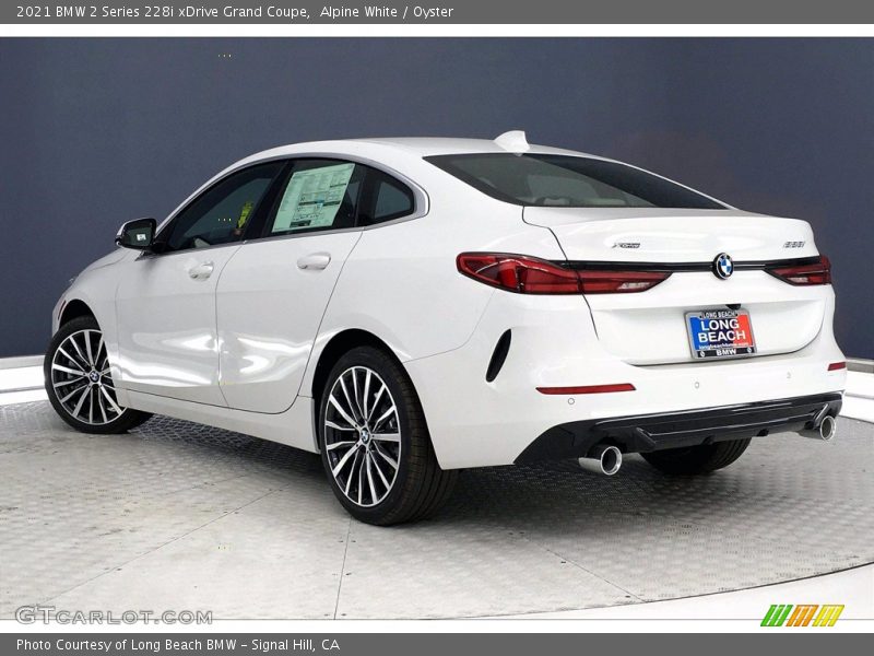 Alpine White / Oyster 2021 BMW 2 Series 228i xDrive Grand Coupe
