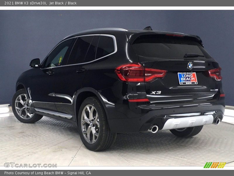 Jet Black / Black 2021 BMW X3 sDrive30i