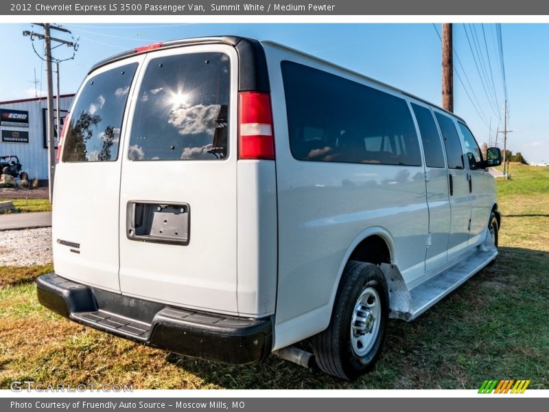 Summit White / Medium Pewter 2012 Chevrolet Express LS 3500 Passenger Van