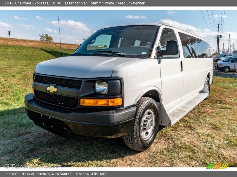 Summit White / Medium Pewter 2012 Chevrolet Express LS 3500 Passenger Van