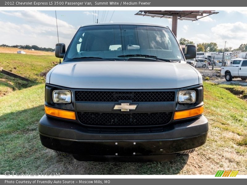Summit White / Medium Pewter 2012 Chevrolet Express LS 3500 Passenger Van