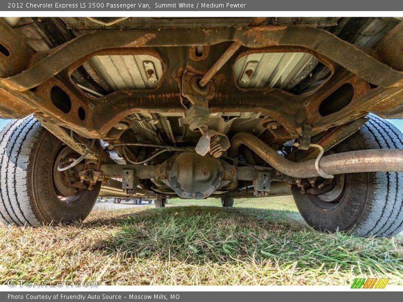 Undercarriage of 2012 Express LS 3500 Passenger Van