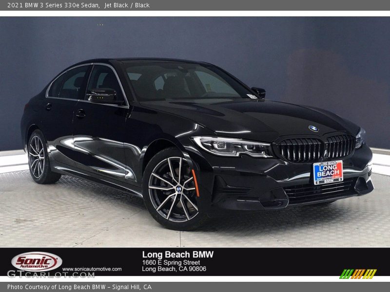 Jet Black / Black 2021 BMW 3 Series 330e Sedan