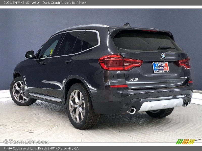 Dark Graphite Metallic / Black 2021 BMW X3 sDrive30i