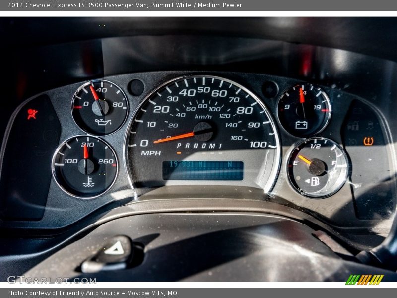  2012 Express LS 3500 Passenger Van LS 3500 Passenger Van Gauges