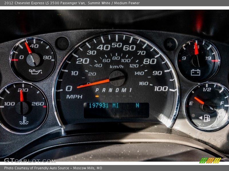 Summit White / Medium Pewter 2012 Chevrolet Express LS 3500 Passenger Van