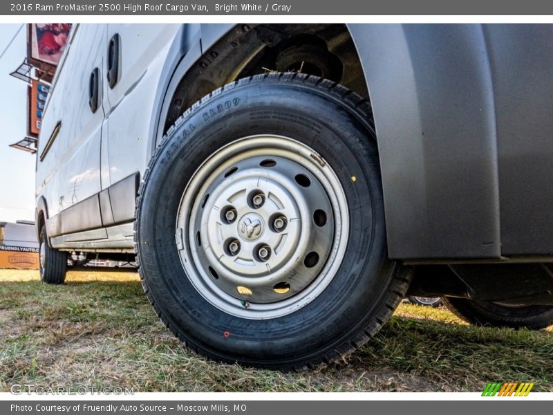 Bright White / Gray 2016 Ram ProMaster 2500 High Roof Cargo Van