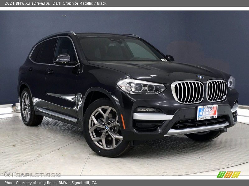 Dark Graphite Metallic / Black 2021 BMW X3 sDrive30i