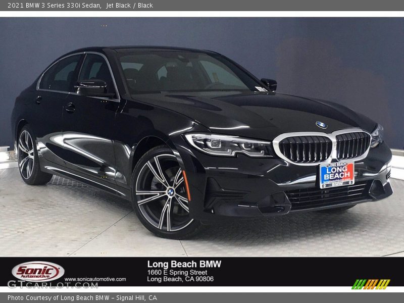 Jet Black / Black 2021 BMW 3 Series 330i Sedan