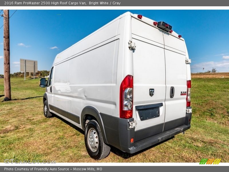 Bright White / Gray 2016 Ram ProMaster 2500 High Roof Cargo Van
