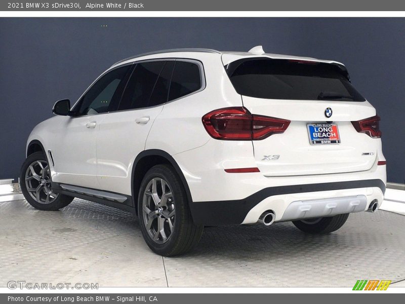 Alpine White / Black 2021 BMW X3 sDrive30i