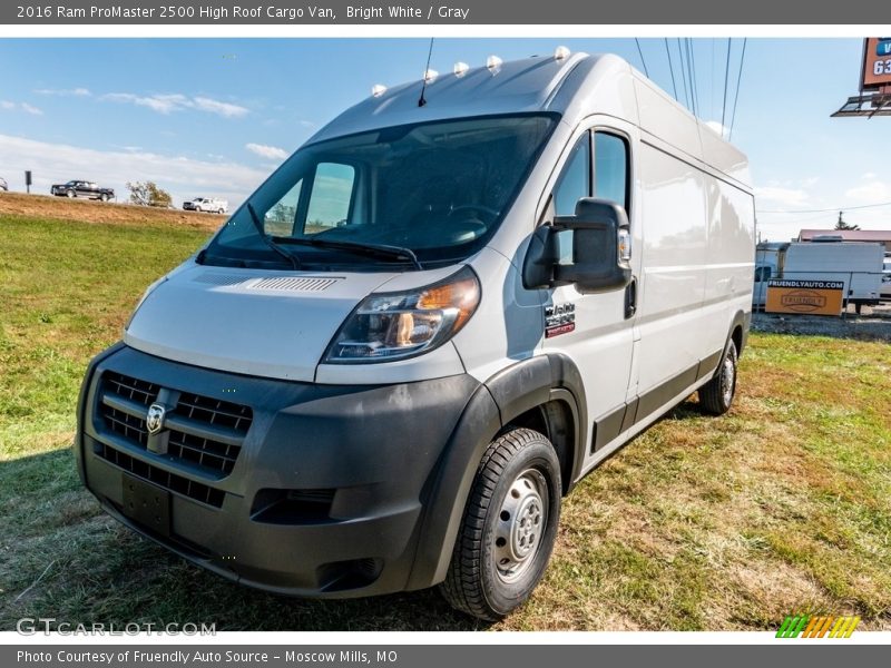 Bright White / Gray 2016 Ram ProMaster 2500 High Roof Cargo Van