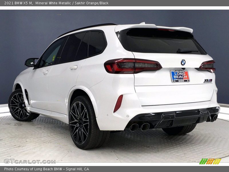 Mineral White Metallic / Sakhir Orange/Black 2021 BMW X5 M