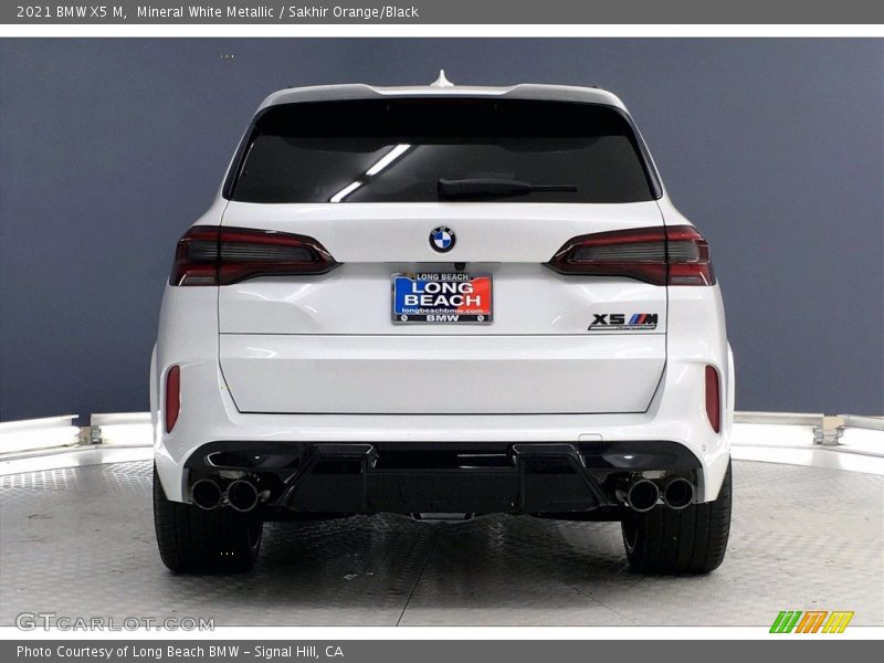 Mineral White Metallic / Sakhir Orange/Black 2021 BMW X5 M