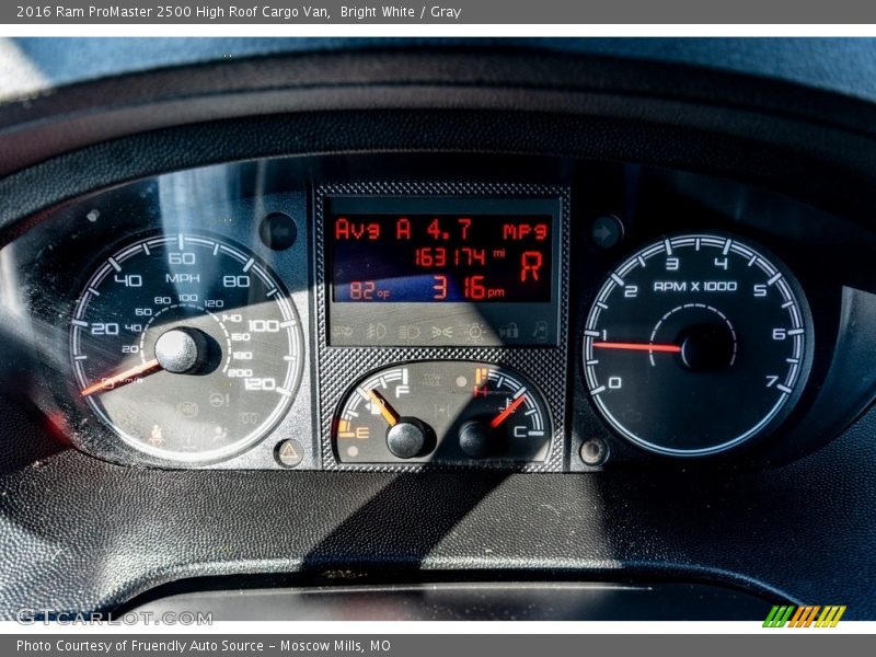 Bright White / Gray 2016 Ram ProMaster 2500 High Roof Cargo Van