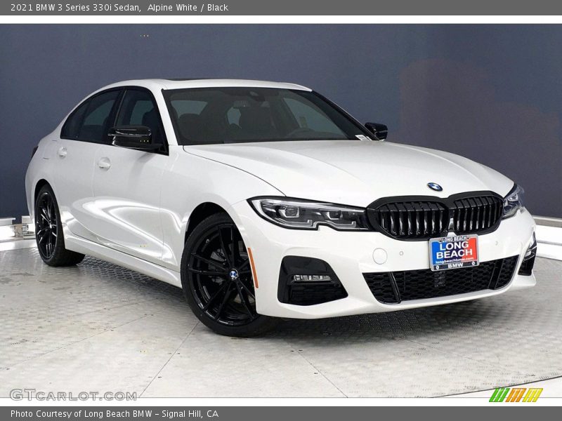 Alpine White / Black 2021 BMW 3 Series 330i Sedan