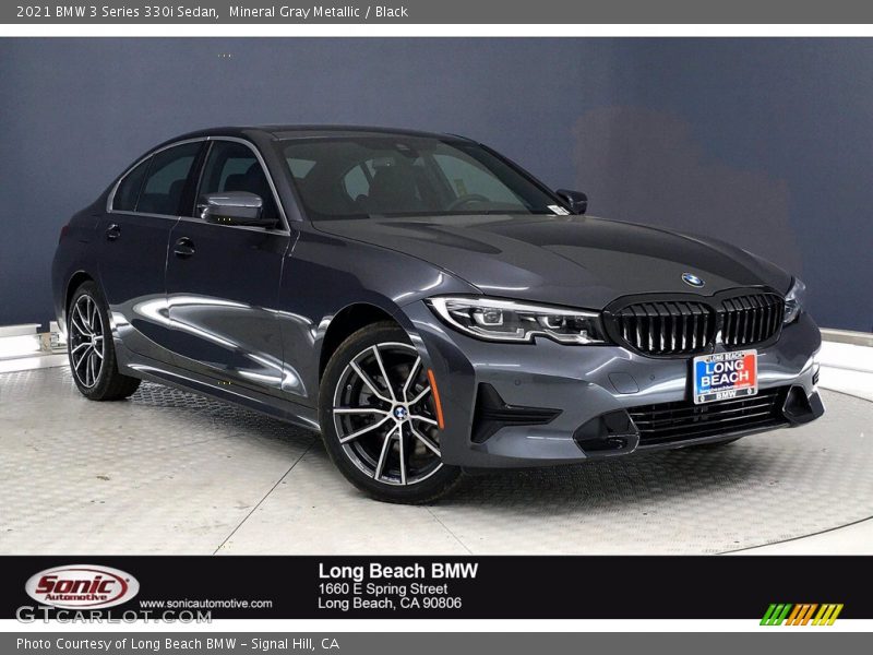 Mineral Gray Metallic / Black 2021 BMW 3 Series 330i Sedan