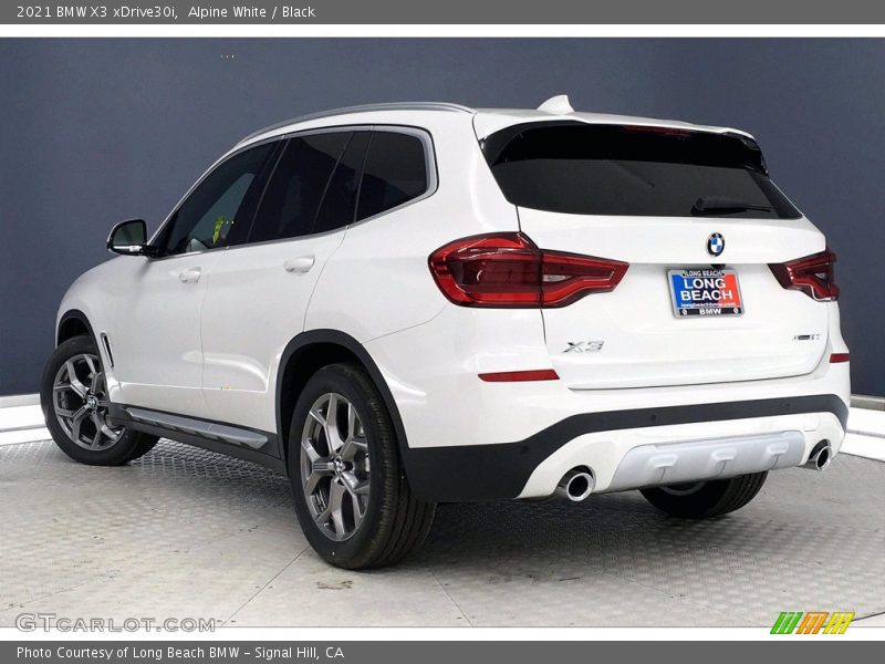 Alpine White / Black 2021 BMW X3 xDrive30i