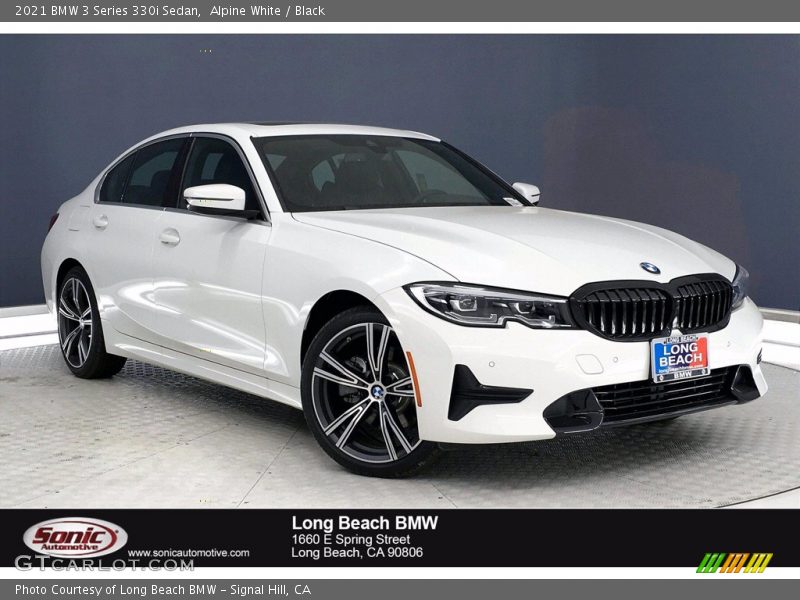 Alpine White / Black 2021 BMW 3 Series 330i Sedan