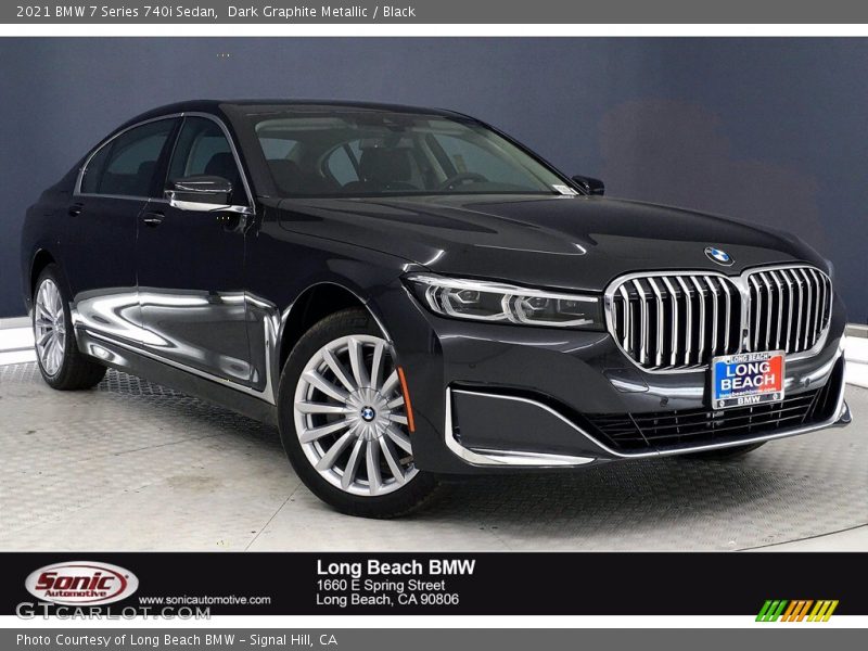 Dark Graphite Metallic / Black 2021 BMW 7 Series 740i Sedan