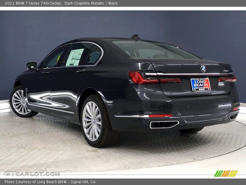 Dark Graphite Metallic / Black 2021 BMW 7 Series 740i Sedan