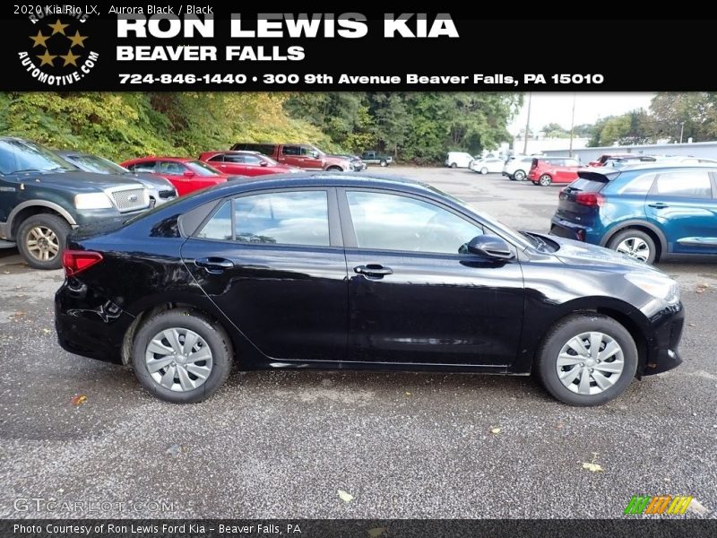 Aurora Black / Black 2020 Kia Rio LX