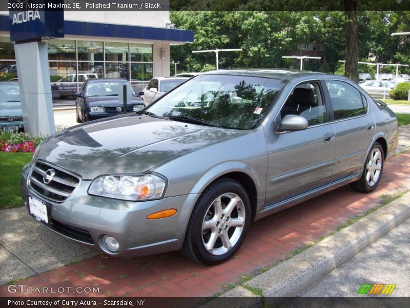 Polished Titanium / Black 2003 Nissan Maxima SE